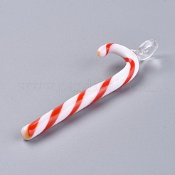 Рождество ручной работы Lampwork большие кулоны LAMP-G141-01