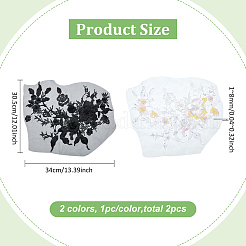 2 шт. 2 цвета компьютерная вышивка полиэстер орнамент аксессуары&nbsp;PATC-BC0001-09B
