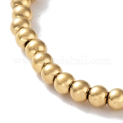 Круглые эластичные браслеты из хирургической нержавеющей стали 316 BJEW-M305-01B-G