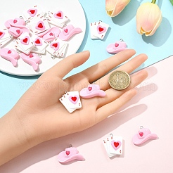 10 шт. подвески из смолы ко Дню святого Валентина&nbsp;FIND-YW0007-92A