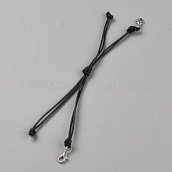 Fabrication de bracelets ajustables tressés en cordon de coton ciré&nbsp;AJEW-WH0348-545B