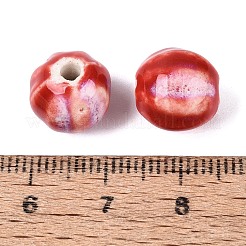 Perline ondulate in porcellana vintage&nbsp;PORC-N013-11N