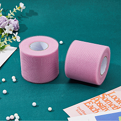 50 ярд эластичных полиэфирных декоративных сетчатых лент SRIB-WH0011-129B