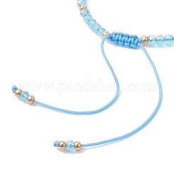 Ensemble de 2 bracelet ajustable en perles de rocaille et perles de verre tressées&nbsp;BJEW-MZ00287-02