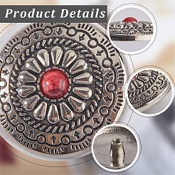 12 комплект заклепок из сплава и бирюзового цвета FIND-GF0005-07A