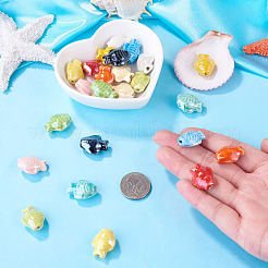 24 Uds. Cuentas de porcelana hechas a mano de 12 colores&nbsp;FIND-TA0011-02