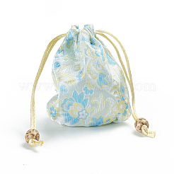 Мешочки для монет из китайской парчи ABAG-WH0023-17B