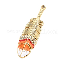 Подвески из эмалированной нержавеющей стали 304 с крупными стразами&nbsp;STAS-Z186-07G