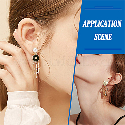 48 шт. 8-х стильные фурнитуры для сережек-гвоздиков из сплава&nbsp;FIND-PH0007-25