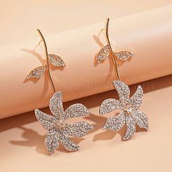 Orecchini a bottone con strass in lega da donna&nbsp;FS-WG7EB11-01
