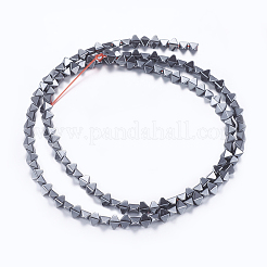 Non magnetici perle ematite sintetico fili&nbsp;G-P338-07A-4x3mm