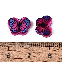 Cuentas de concha de agua dulce naturales impresas&nbsp;SHEL-Q029-11C