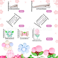 Наборы для изготовления заколки для волос из кожи аллигатора своими руками&nbsp;DIY-SC0031-99