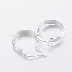 Серьги-кольца из нержавеющей стали 304 EJEW-H327-02A