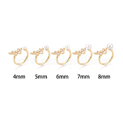 Оправа для манжет из латуни с микропаве из кубических цирконий в форме бабочки KK-T079-50G