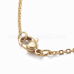 Colliers pendentifs en acier inoxydable 304&nbsp;NJEW-E141-47