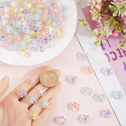 300 шт. Прозрачные акриловые бусины&nbsp;TACR-SP0001-04