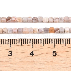 Нити из натуральных розовых бусин ботсванского агата&nbsp;G-G345-A02-2.5mm