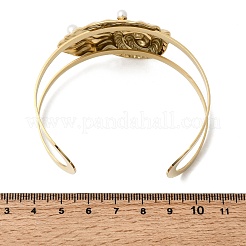 Стильные браслеты-манжеты из нержавеющей стали 304&nbsp;BJEW-K302-01D-G