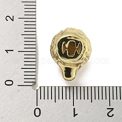 Латунные микропаве темно-зеленые бусины с фианитом ZIRC-P119-09G