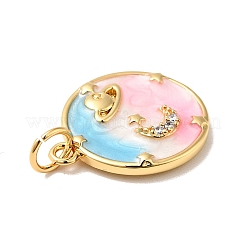 Стойки обшивки латунь микро проложить Циркон подвеску KK-H431-09G-B