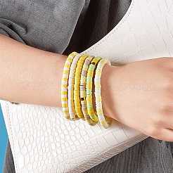 Бусины Хейши из полимерной глины ручной работы наборы стрейч браслетов&nbsp;BJEW-JB05902-07