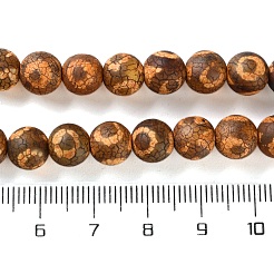 Окрашенные и нагретые нити бусин дзи в тибетском стиле&nbsp;G-P564-A01-01B