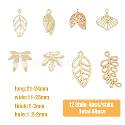 48pcs 12 pendentifs en alliage de style&nbsp;FIND-HY0001-54