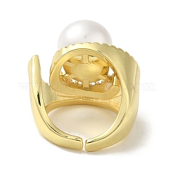 Кольца-манжеты из латуни с микропаве из кубического циркония&nbsp;RJEW-P110-02G