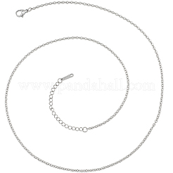 30 шт. ожерелье из цепочек из нержавеющей стали 304 для мужчин и женщин NJEW-BBC0001-46