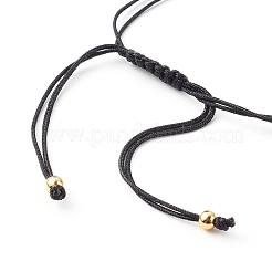 Pulseras de cuentas trenzadas de hilo de nylon ajustable&nbsp;BJEW-JB06262-02