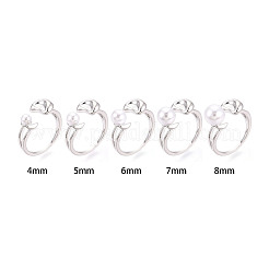 Закрепки для колец-манжет из латуни в форме луны KK-T076-40P