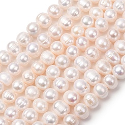 Fili di perle di perle d'acqua dolce coltivate naturali&nbsp;PA-CBABE82-13A
