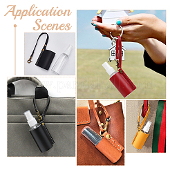 5 шт. 5-цветный пластиковый флакон для дезинфицирующего средства для рук с чехлом из искусственной кожи KEYC-WR0001-34