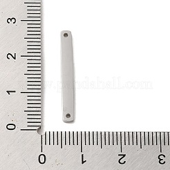 変色しない304ステンレススチールコネクタチャーム  矩形リンク  ステンレス鋼色  25x3x1.4mm  穴：1.2mm&nbsp;LS-STAS-R117-02B-P
