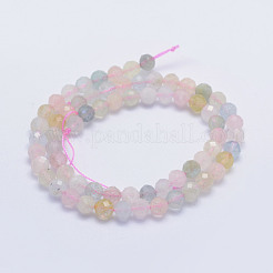 Природные морганит нитей бисера G-L478-19-6mm