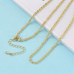 Ожерелья из латунной цепочки «Бостон» толщиной 2.5 мм&nbsp;NJEW-P339-05G