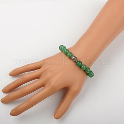 Bracciali avventurina tratto verde naturale&nbsp;BJEW-JB01329-02