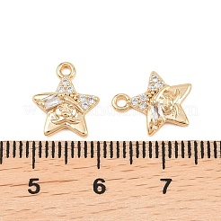 Латунные микро проложить кубического циркония подвески&nbsp;KK-L261-16G-02