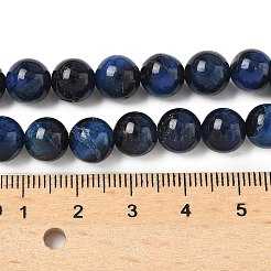 Нити из натурального тигрового глаза класса B G-F591-18-8mm-01