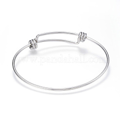Bracelet extensible réglable en acier inoxydable 304 résistant au ternissement&nbsp;LS-BJEW-G546-01P