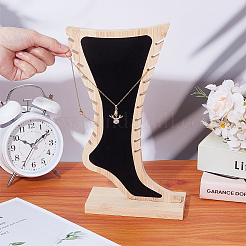 1 шт. бамбуковая стойка для хранения украшений в форме ступни ODIS-ME0001-01