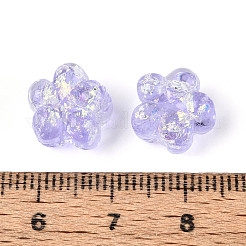 Нити из фольгированных бусин лэмпворк ручной работы FOIL-T008-06F