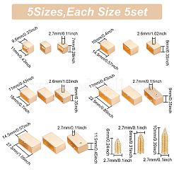 25 комплект 5-х стильных декоративных застежек из сплава для ремня сумки FIND-WR0006-07