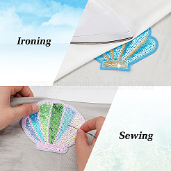 13 patch à coudre en polyester&nbsp;PATC-WH0014-124