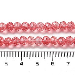 Transparent Knistern Glasperlen Stränge&nbsp;CCG-L050-01B-01