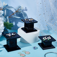 3 шт. 3 размера квадратных акриловых подставок для ювелирных изделий&nbsp;ODIS-WH0038-170B