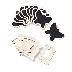 Деревянные мини-доски с бабочками AJEW-M035-03