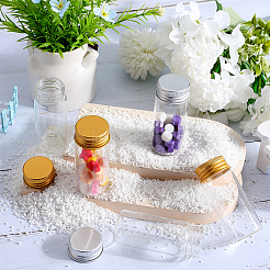 24 шт. 2-х цветные прозрачные стеклянные бутылки-контейнеры для бусин CON-SC0001-12