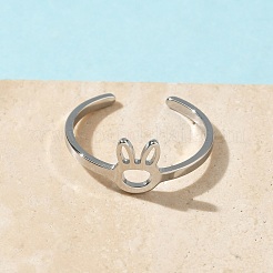 Регулируемые манжетные кольца из нержавеющей стали 304 RJEW-Z105-01P-06